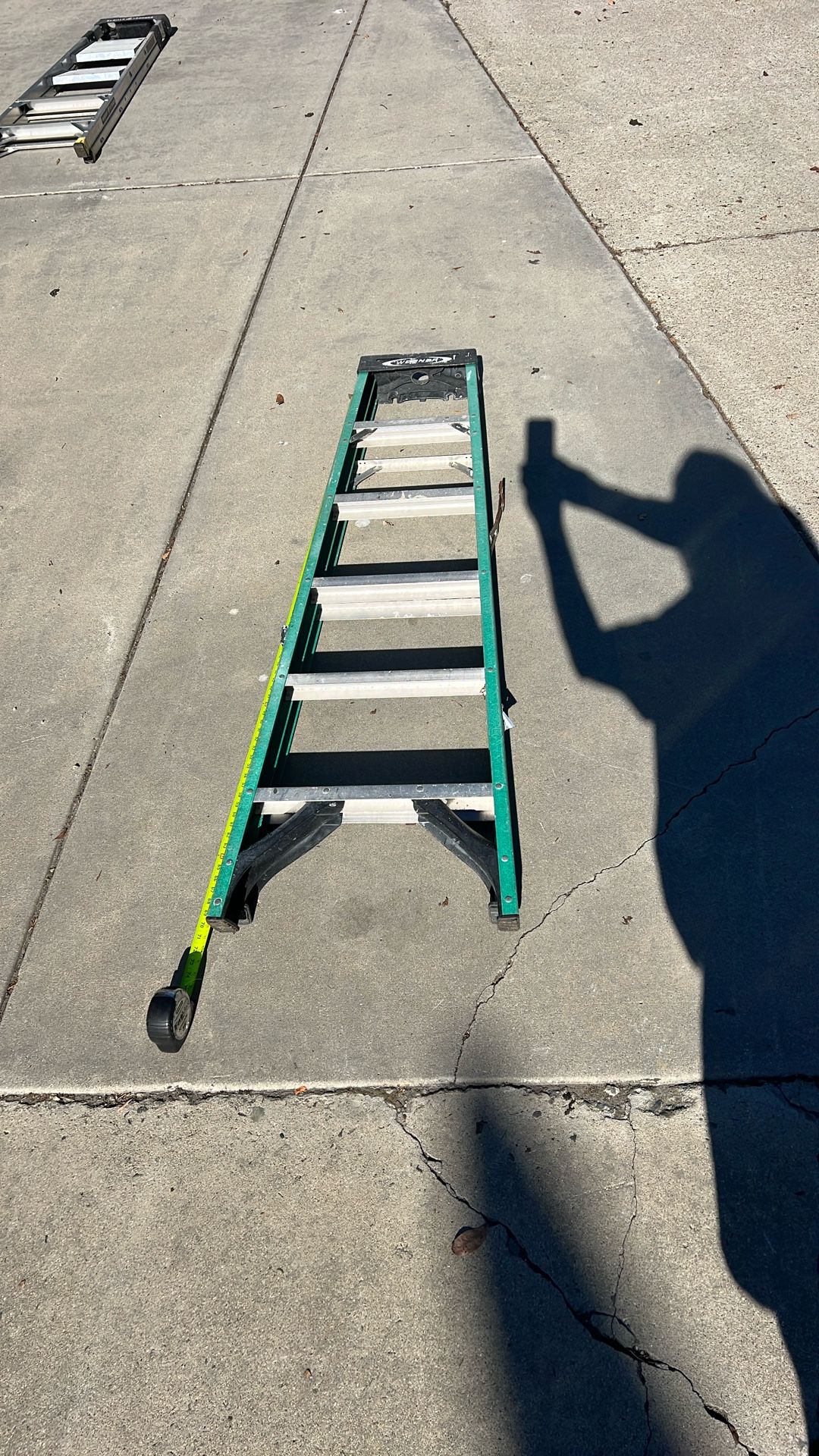 Werner 6 ft. Fiberglass Step Ladder (10 ft. Reach Height)