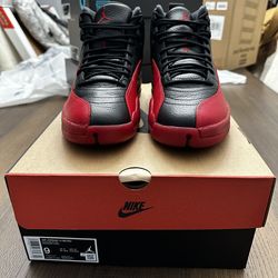 Air Jordan 12 Flu Game Size 9 Mens Brand New 2025 Red Black