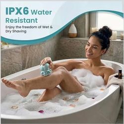 Electric Shaver for Women – 7D Floating Heads, IPX6 Waterproof