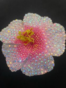 Rhinestone Flower Hair Clip