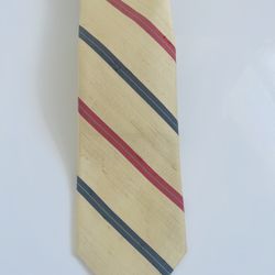 Robert Talbott Gold Striped Silk Tie
