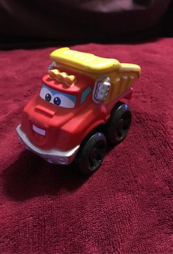 RED TONKA HASBRO DUMP TRUCK Chuck & Friends Playskool Rolling Wheels