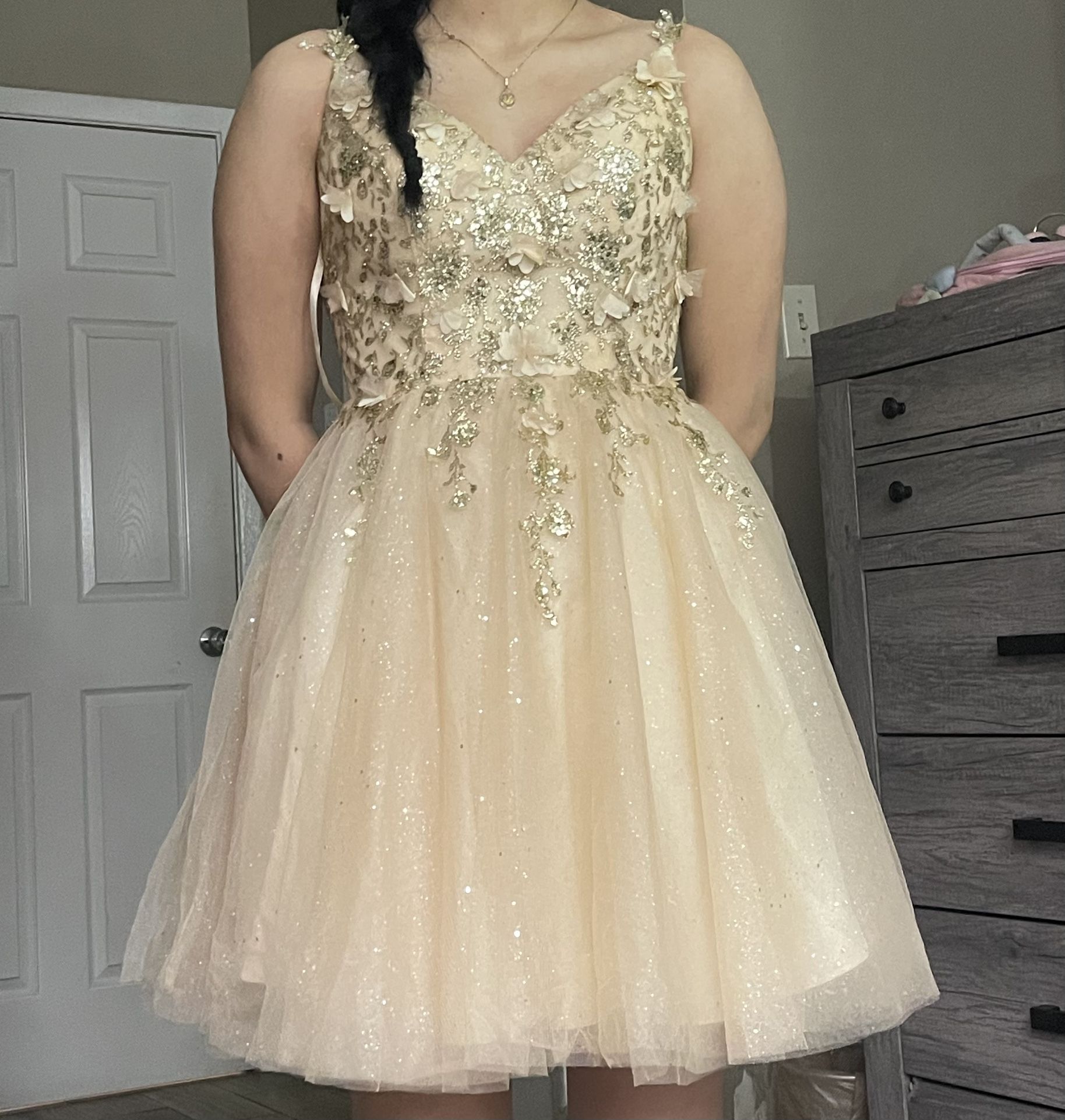 Gold Dama Dress