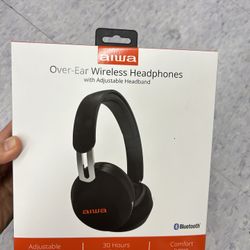 NWT Aiwa Over-Ear Wireless Headphones 