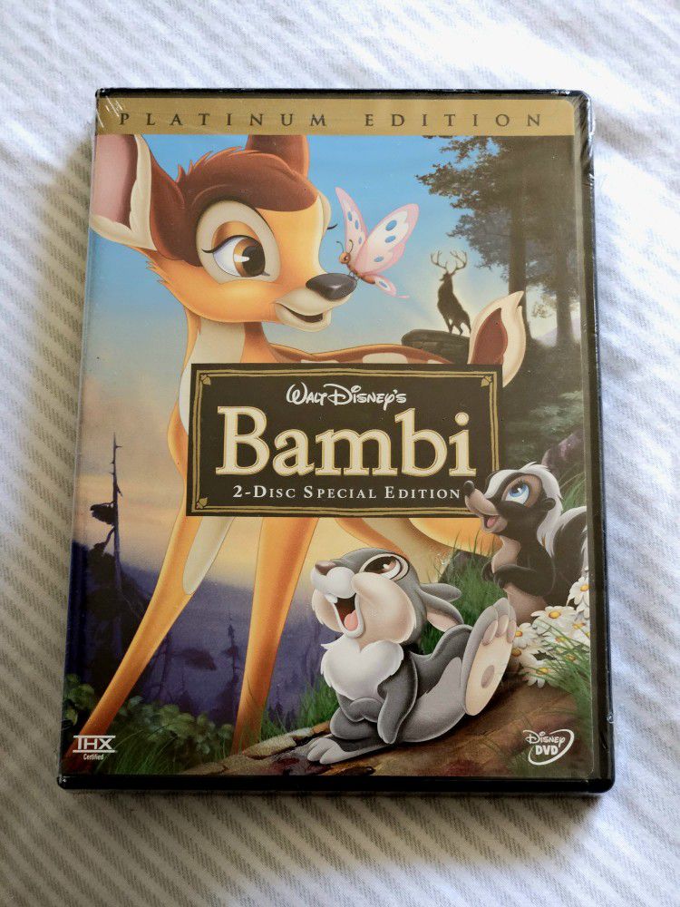 Disney's Bambi 2-Disc DVD Special Platinum Edition NEW! Sealed