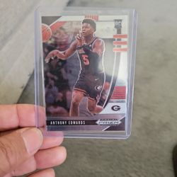 Anthony Edwards Rookie Prizm Draft Pick Basketball Card