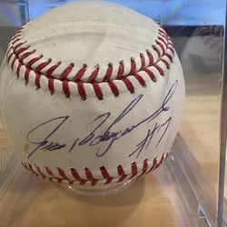 “Pudge” Rodriguez Autographed Ball