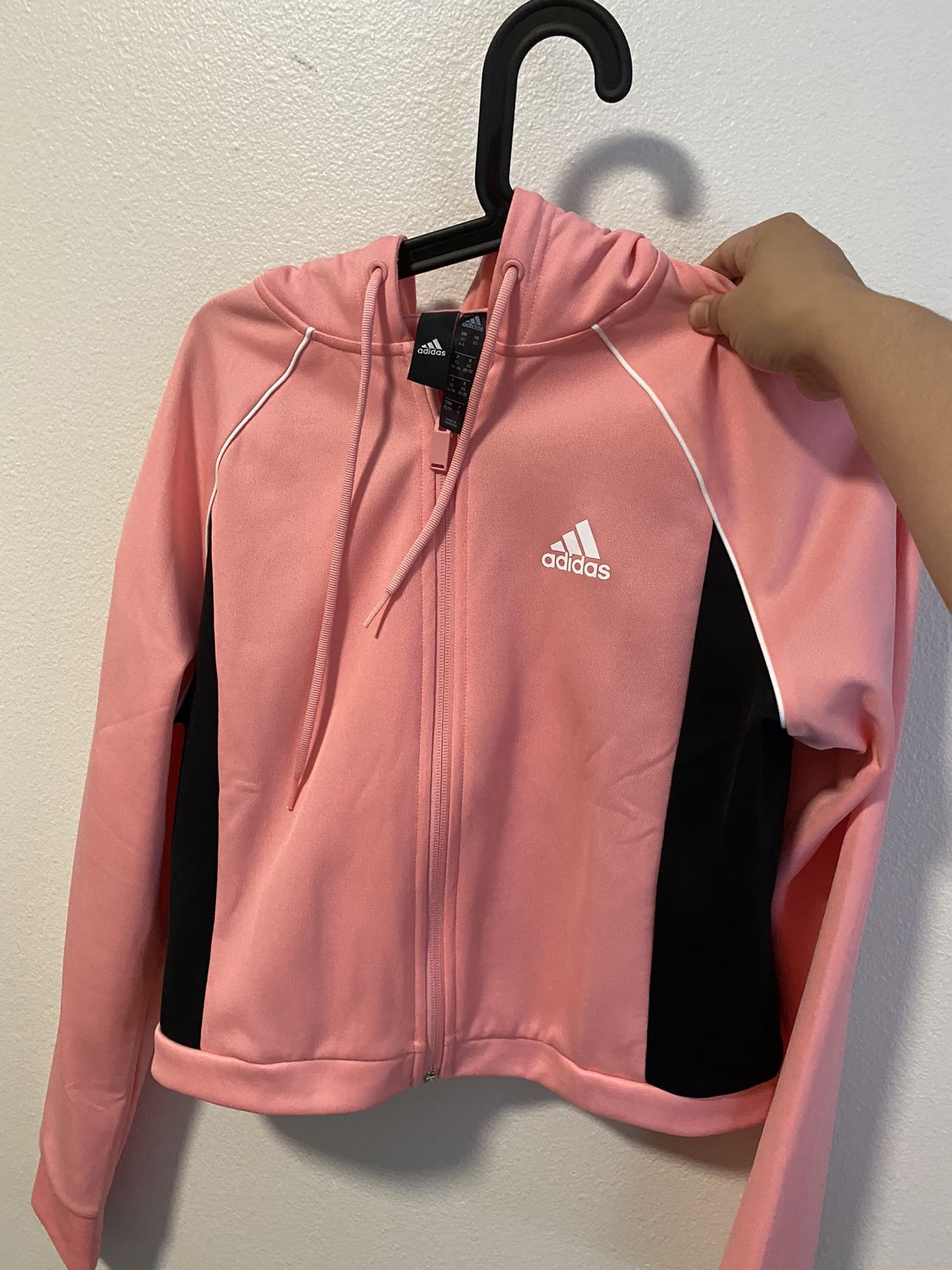 Pink Adidas cropped  Jacket 