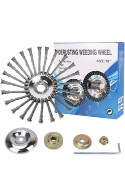 10-Inch Derusting Weeding Wheel with Hardware