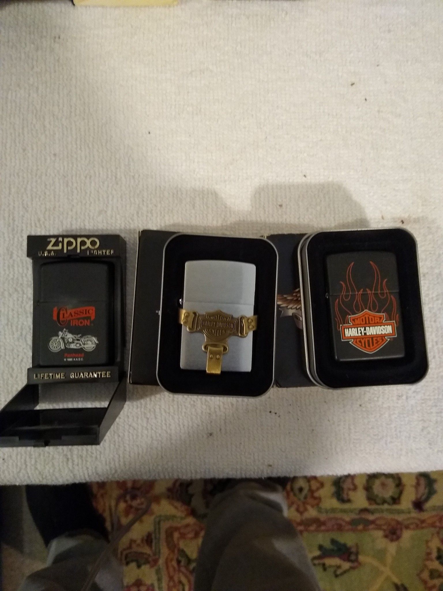 Harley Davidson zippo lighters