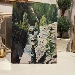 Vintage Hand Painted Picture 