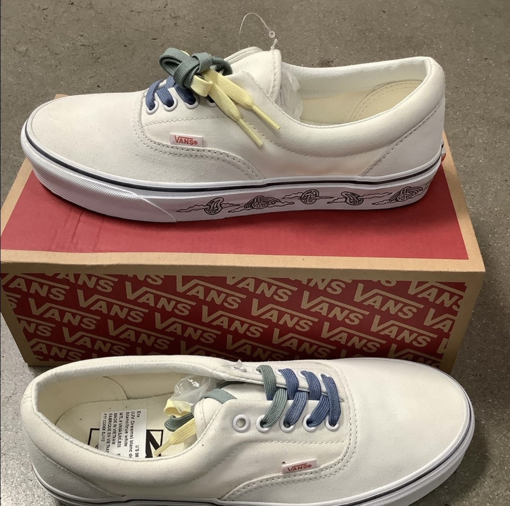 vans era natural white