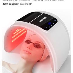 Red-Light-Therapy-Mask, Led Light Therapy for Face, 7 Colors
