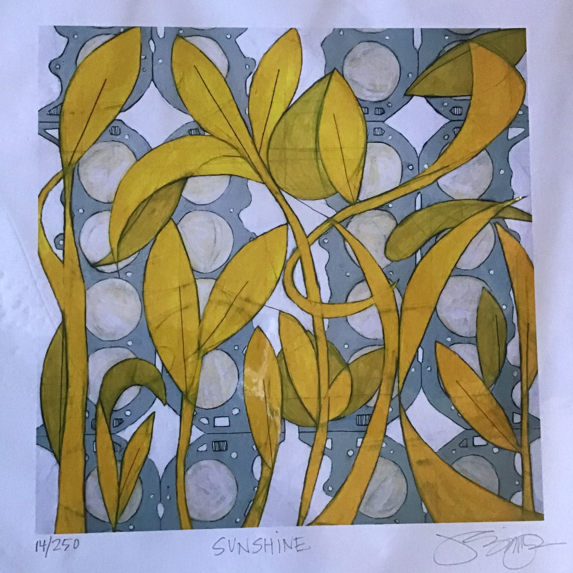 Original Watercolor Artwork: Sunshine 14/250 by Julie Simpson
