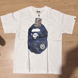 bape tee blue camouflage