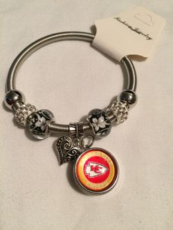 Kansas City Chiefs Charm Bracelet