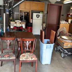 Old Folding Dining Table