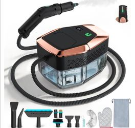 NEW Handheld Portable Steamer 1500W 1.8L Tank 3-Level Steam Control 12 Accessories & Storage Bag