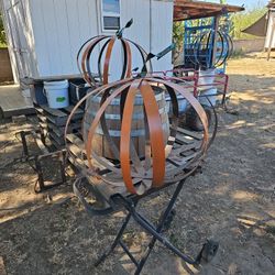 Wine Barrel Ring Pumpkins