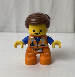Lego Ville Minifigure 47205pb064 Duplo Emmet 2019 The LEGO Movie 2 (Rare Collectors Item!)