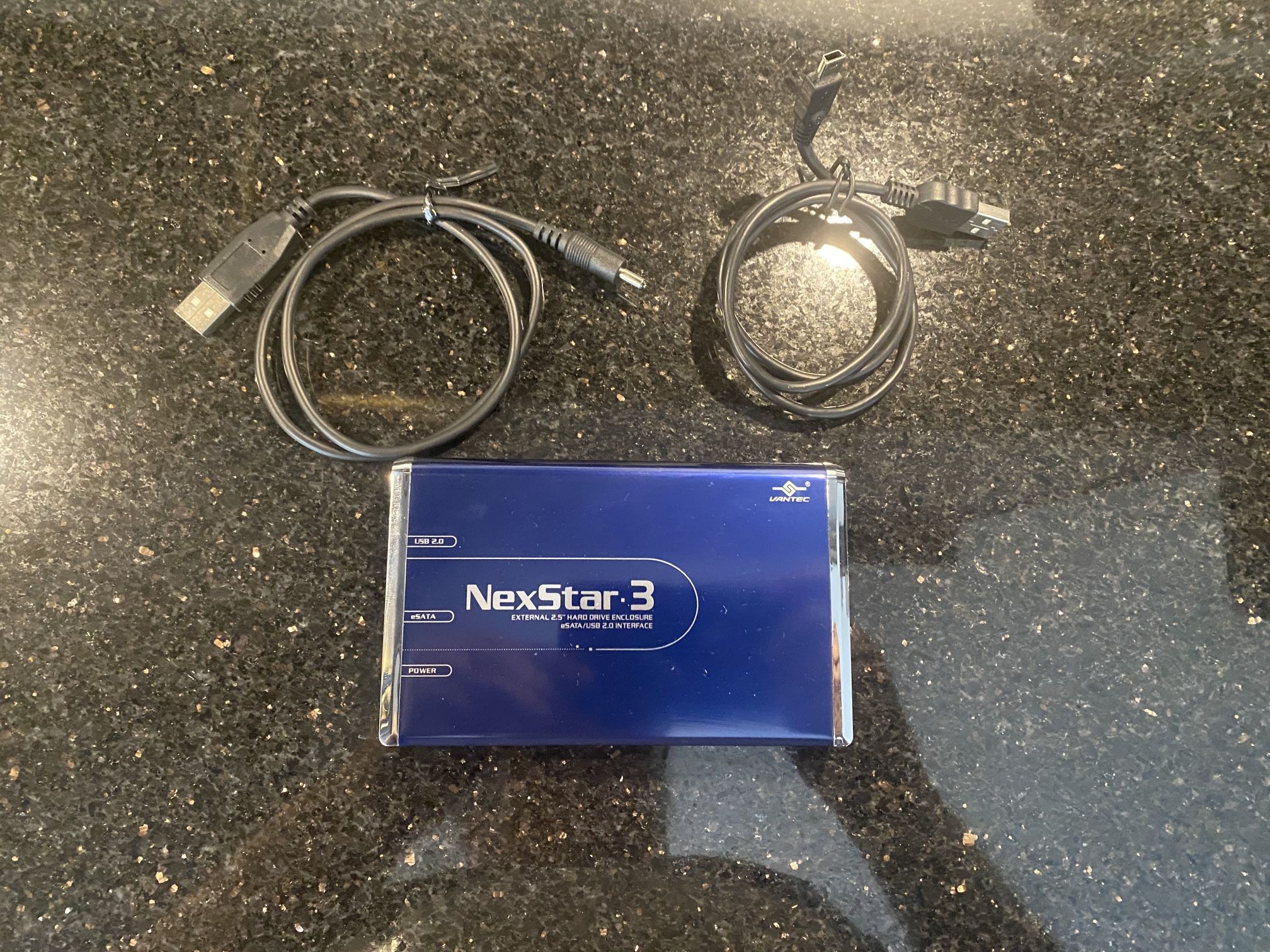 Vantec NexStar3 External eSATA/USB Enclosure with Western Digital 500GB 2.5” HDD