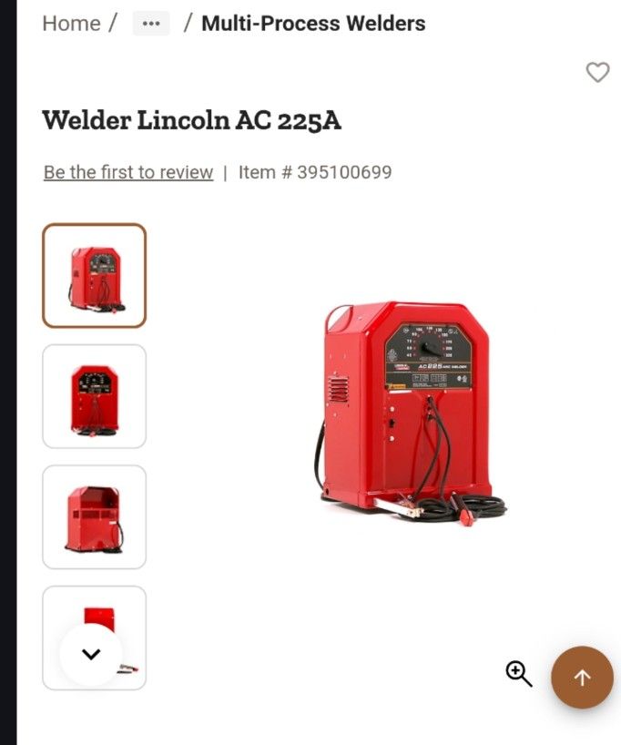 Lincoln ac welder 225 volt new in box