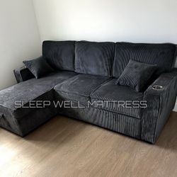 New Black Sofa 
