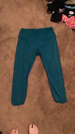 Teal Cropped Leggings