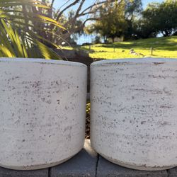 Set of 4 Cylinder Pot Planters 