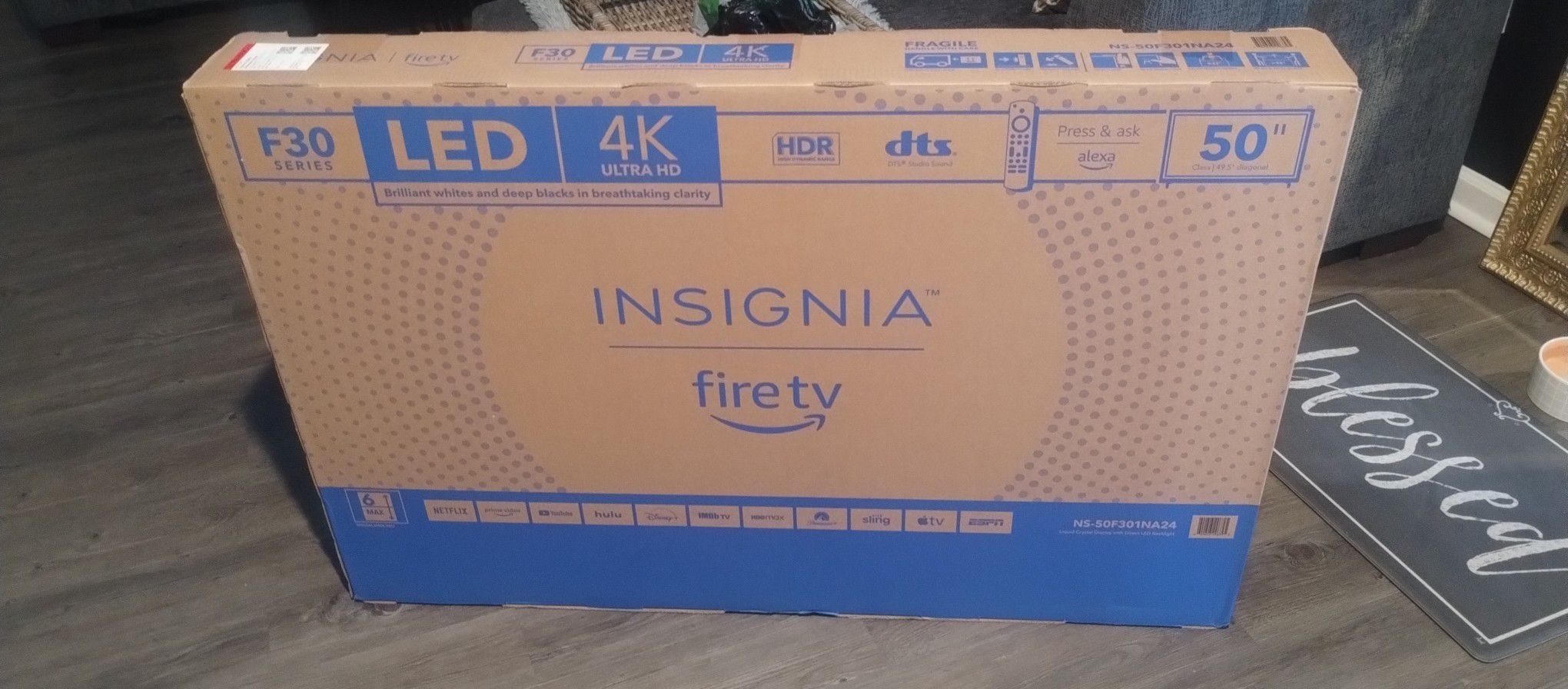 Brand New In Box 50' INCH LED INSIGNIA Fire tv