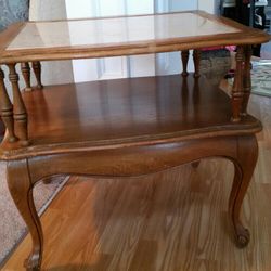 Antique Elizabethian*   Oak End Table.