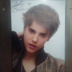 Justin Bieber Wooden Board Poster Frame