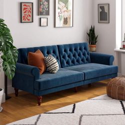 Blue Sofa Futon 