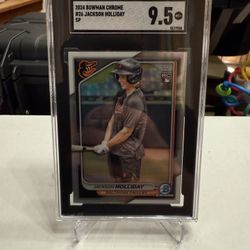 2024 Bowman Chrome Jackson Holliday SP Image Variation RC SGC 9.5 #26 Orioles