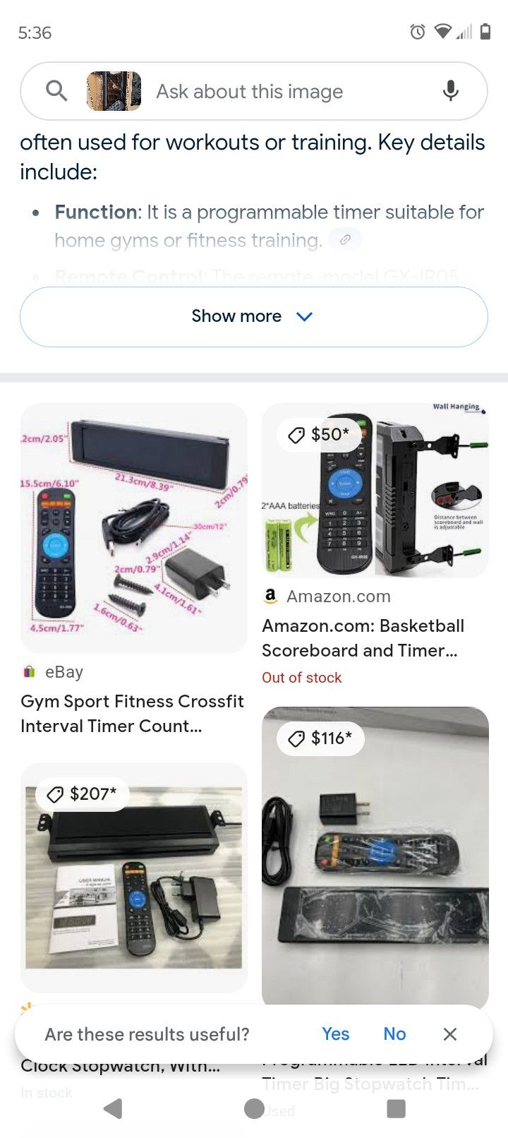 Digital Gym Clock And Timer