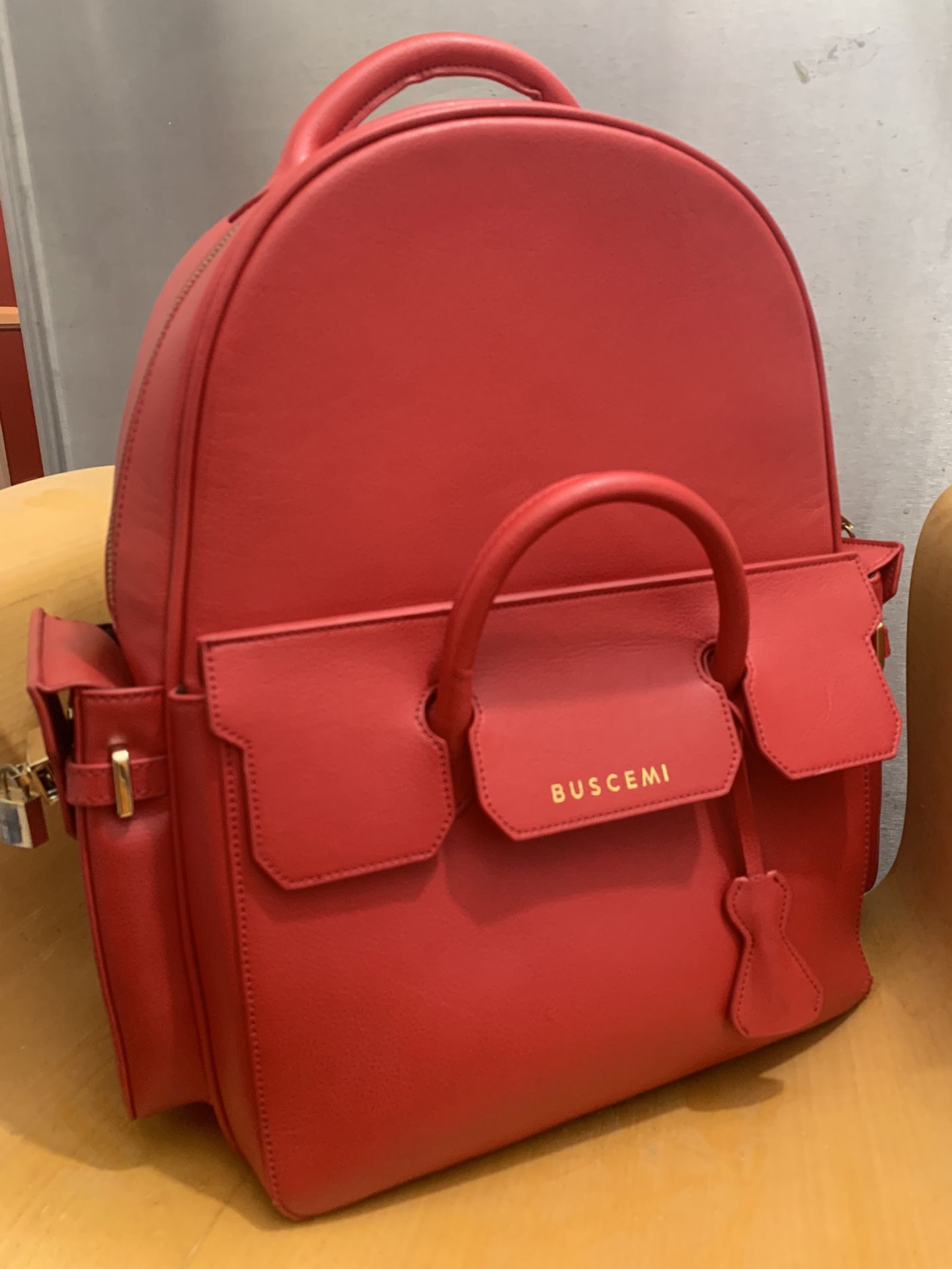 Buscemi PHD Large Leather Backpack Red. for Sale in Los Angeles CA OfferUp