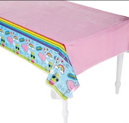 54" x 108" Girl Squad Party Plastic Tablecloth