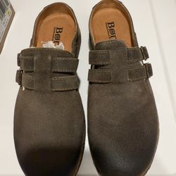 Born Suede Comfort Clog-Size 10