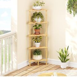 Bamboo Corner Shelf 