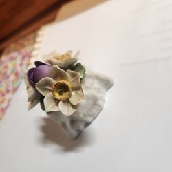 Vintage Aynsley England March Narcissus Fine Bone China Flower Figurine