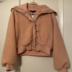 PINK SHERPA JACKET