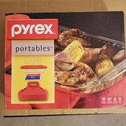 Pyrex Portable 4pcs Storage