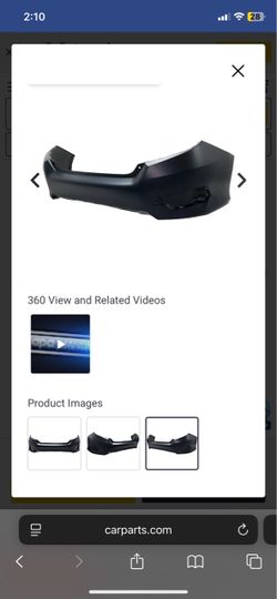 2016 Honda civic bumper