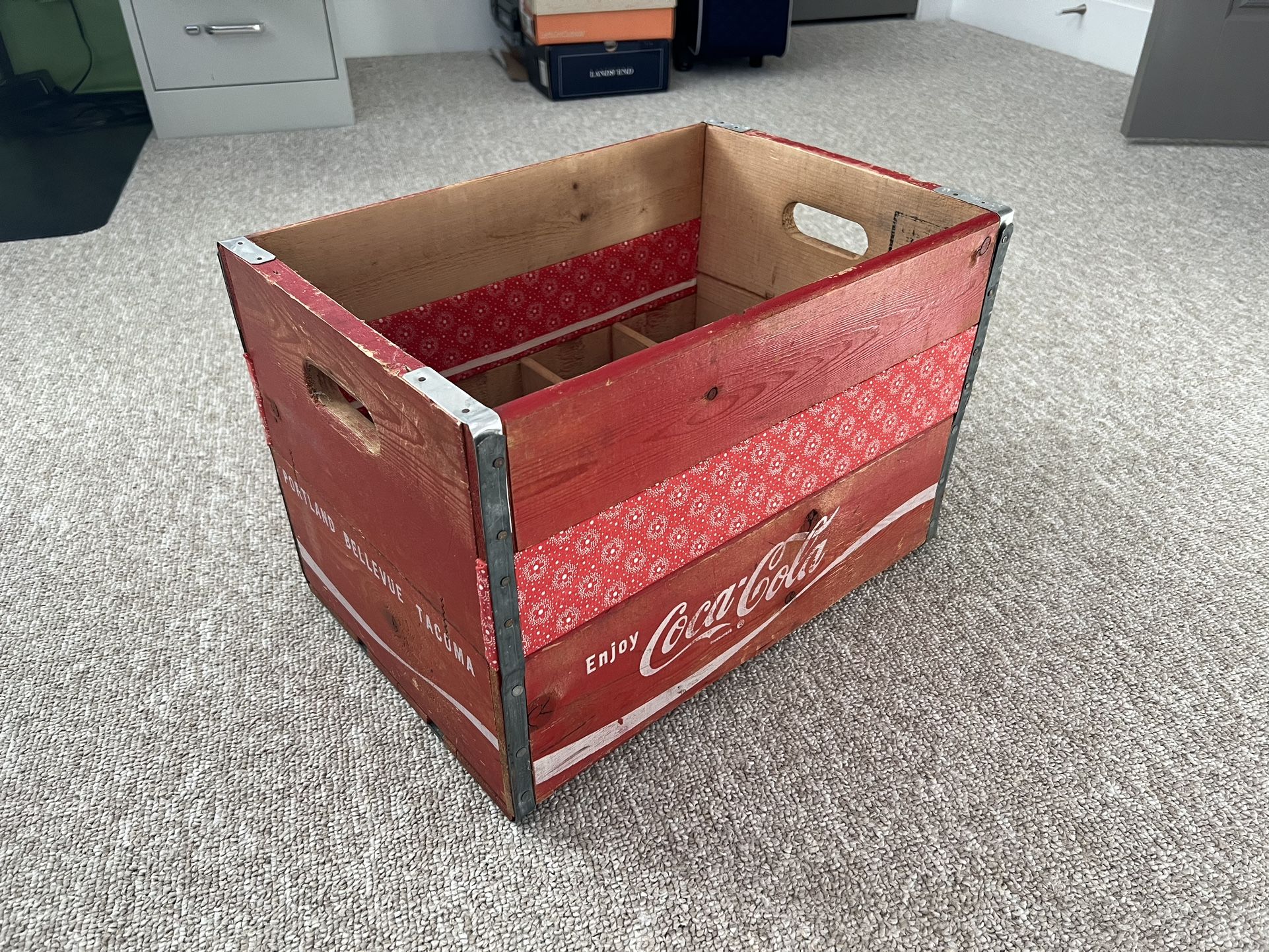 Vintage Coca-Cola Wooden Crate, Circa 1960s