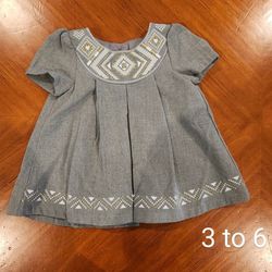 Baby Girl Dress (3 To 6M)