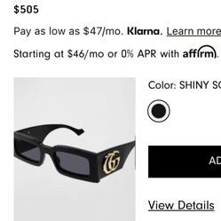 Gucci Sunglasses Brand New