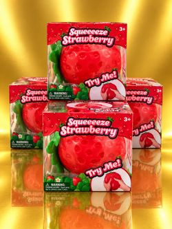 Squeeeeze Strawberry Squishy Toy