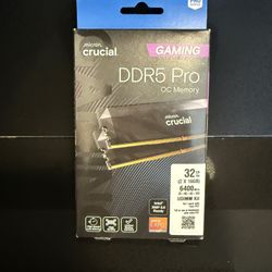 Crucial Pro DDR5 RAM 32GB Kit (2x16GB), 6400MHz CL32