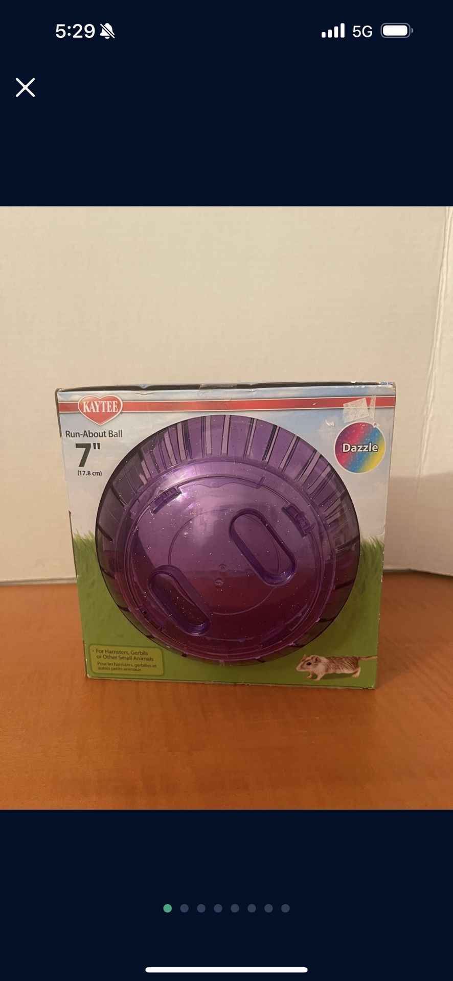 Kaytee Run-About Ball Rainbow 7 Inches