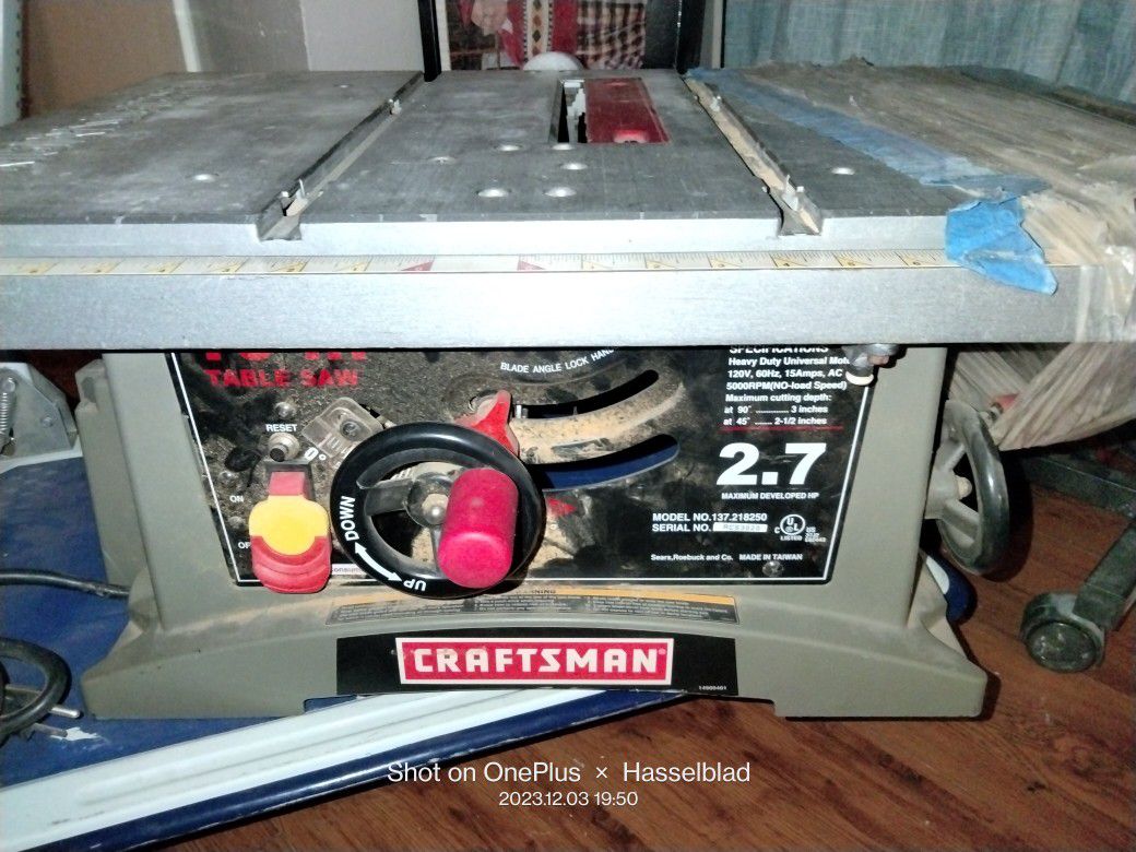 Craftsman Table Saw And Router Table